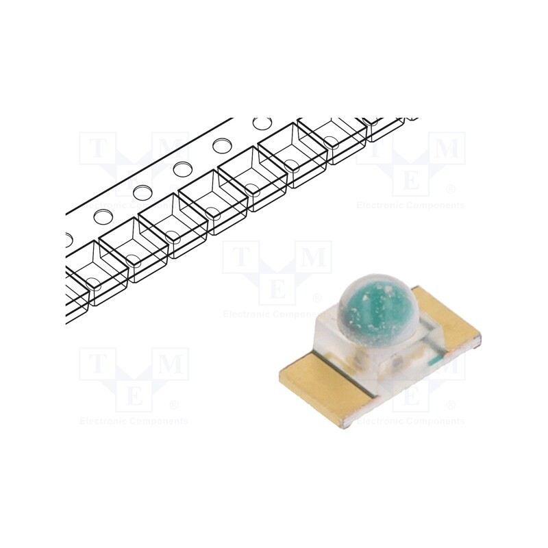 20 pcs : LTST-C950KRKT - LED, SMD, 1608, red, 450÷1800mcd, 3.2x1.6x1.55mm, 25°, 1.8÷2.4V
