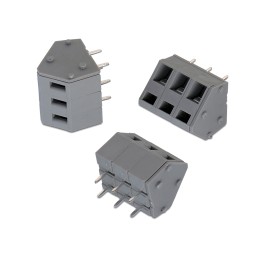 2 pcs - Wurth Elektronik 413B Series PCB Terminal Block, 6-Contact, 5mm Pitch, PCB Mount, 1-Row, Solder Termination