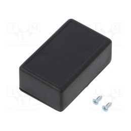 10 pcs : KM-3/BK - Enclosure: multipurpose, X: 28mm, Y: 45mm, Z: 18mm, ABS, black