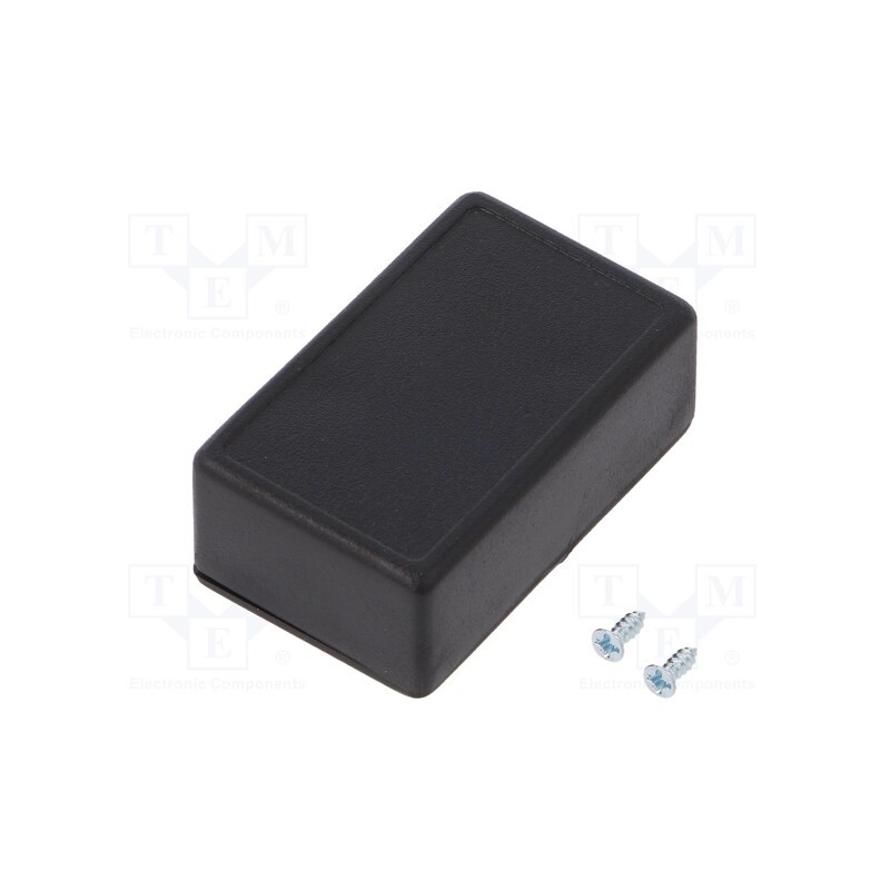10 pcs : KM-3/BK - Enclosure: multipurpose, X: 28mm, Y: 45mm, Z: 18mm, ABS, black