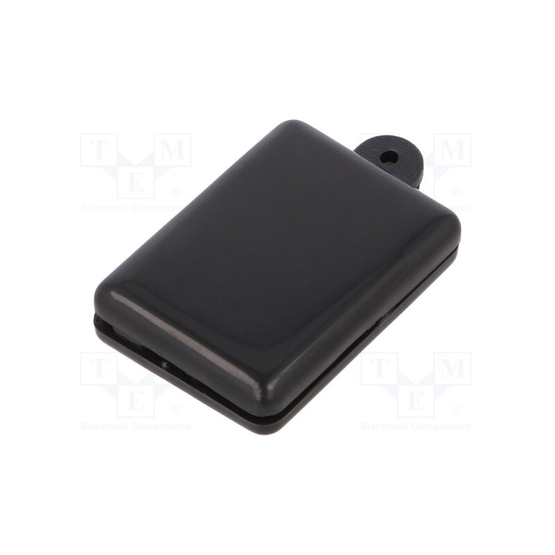 10 pcs : KM-9/BK - Enclosure: multipurpose, X: 31mm, Y: 44mm, Z: 9mm, with fixing lugs