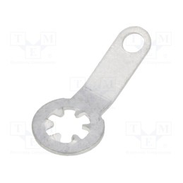 50 pcs : 7314 - Tip: solder lug ring, 0.45mm, M3, Ø: 3.1mm, soldering, screw, brass