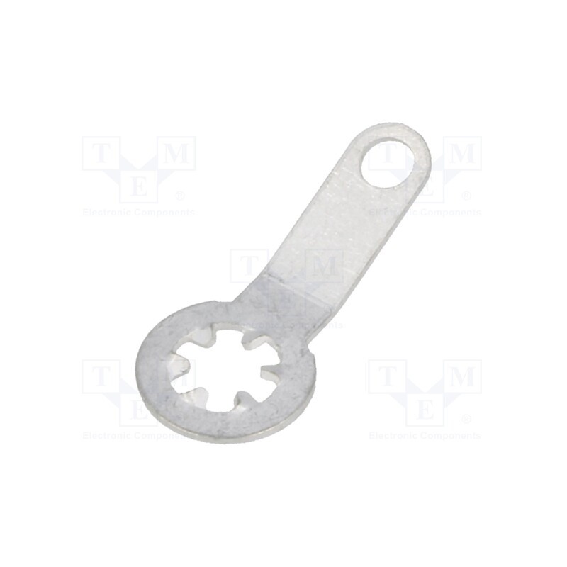 50 pcs : 7314 - Tip: solder lug ring, 0.45mm, M3, Ø: 3.1mm, soldering, screw, brass