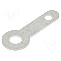 50 pcs : 7325 - Tip: solder lug ring, 0.5mm, M3, Ø: 3.1mm, soldering, screw, brass