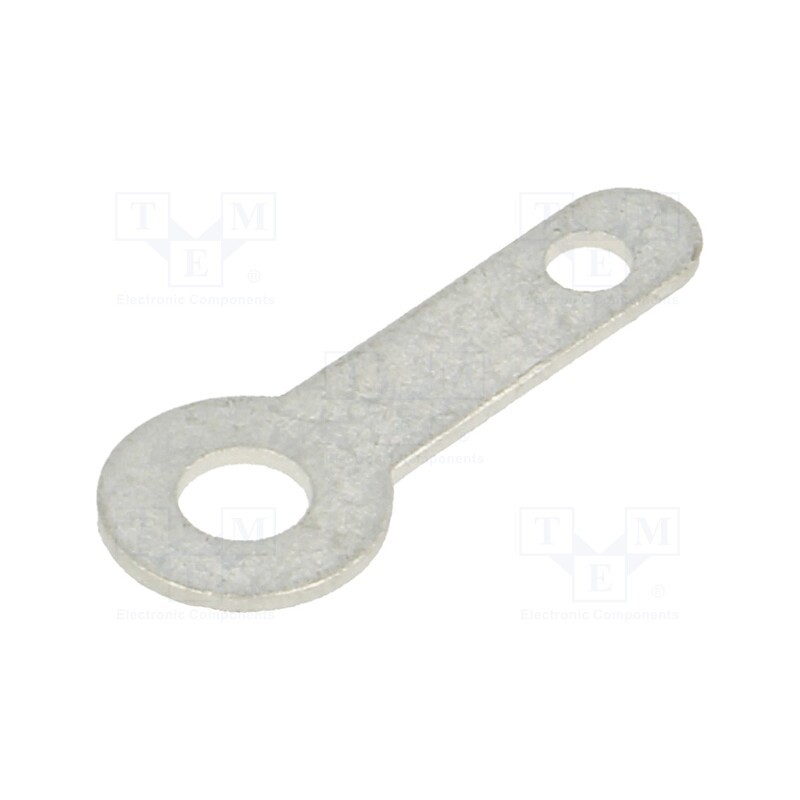 50 pcs : 7325 - Tip: solder lug ring, 0.5mm, M3, Ø: 3.1mm, soldering, screw, brass