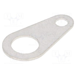 50 pcs : 7330 - Tip: solder lug ring, 0.38mm, M4, Ø: 4.32mm, soldering, screw, brass