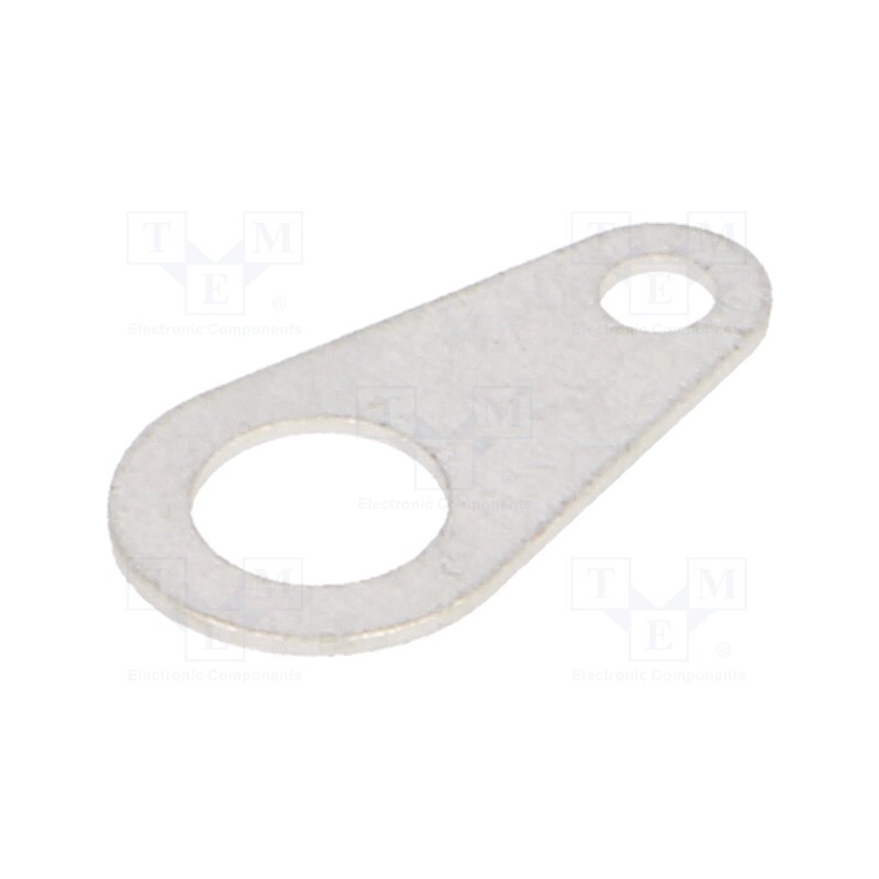 50 pcs : 7330 - Tip: solder lug ring, 0.38mm, M4, Ø: 4.32mm, soldering, screw, brass