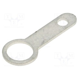 50 pcs : 7340 - Tip: solder lug ring, 0.5mm, M4,5, Ø: 4.98mm, soldering, screw