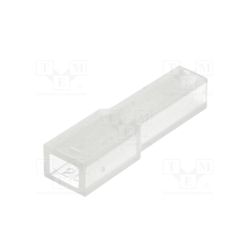 50 pcs : 735052 - Terminals cover, female, for push-on 2,8mm connectors, ways: 1