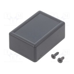 10 pcs : KM-210BK - Enclosure: multipurpose, X: 35mm, Y: 50mm, Z: 20mm, ABS, black, IP54