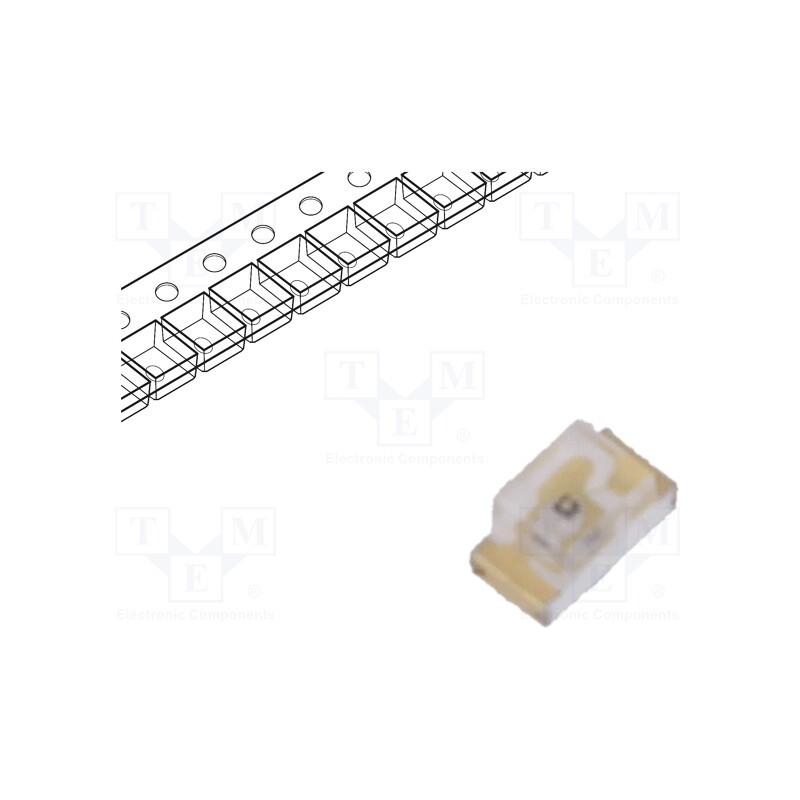 20 pcs : 19-21SYGC/S530-E1/4T - LED, SMD, 0603, yellow green, 11÷16mcd, 1.6x0.8x0.8mm, 100°, 20mA