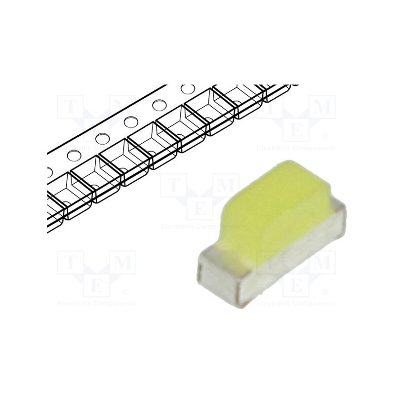 20 pcs : OSWA0602C1E - LED, SMD, 0602, white cold, 300÷550mcd, 6000-12500K, 120°, 20mA