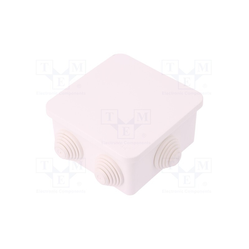 10 pcs : 0242-10 - Enclosure: junction box, X: 87mm, Y: 87mm, Z: 45mm, wall mount, IP55