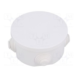 10 pcs : 0241-00 - Enclosure: junction box, Ø: 90mm, Z: 44mm, polypropylene PP, IP55