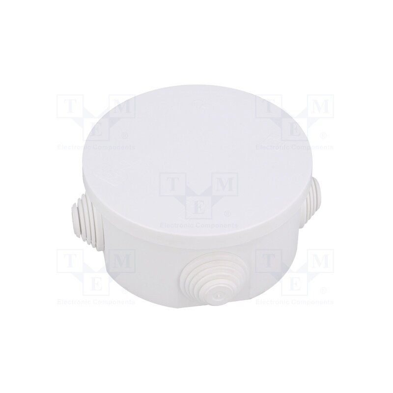 10 pcs : 0241-00 - Enclosure: junction box, Ø: 90mm, Z: 44mm, polypropylene PP, IP55