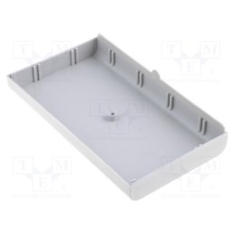 10 pcs : OABS123X14-S -AS - Enclosure: enclosure base, X: 70mm, Y: 123mm, Z: 14.5mm, ABS, grey