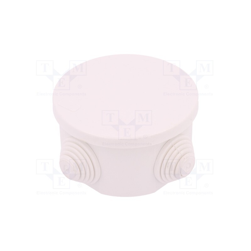 10 pcs : 0240-00 - Enclosure: junction box, Ø: 75mm, Z: 40mm, polypropylene PP, IP55