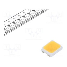 20 pcs : BXEN-30S-13H-9C-00-0-0 - LED, SMD, 2835, white warm, 98lm, 3000K, 95, 116°, 100mA, 8.8÷9.3V, 1W