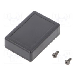 10 pcs : KM-209 BK - Enclosure: multipurpose, X: 35mm, Y: 50mm, Z: 15mm, ABS, black