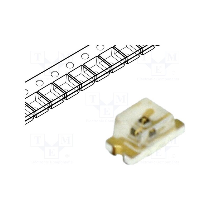 20 pcs : LTST-C190TGKT - LED, SMD, 0603, green, 71÷450mcd, 1.6x0.8x0.8mm, 130°, 2.8÷3.6V