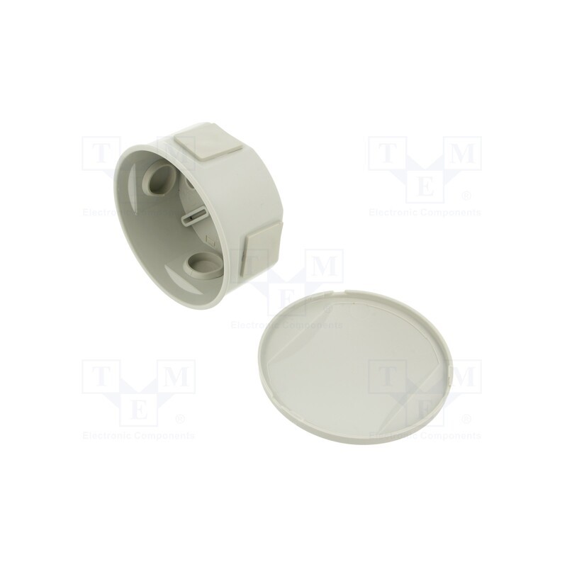 10 pcs : S-BOX 026 - Enclosure: junction box, Ø: 84mm, Z: 40mm, ABS,polystyrene, IP44