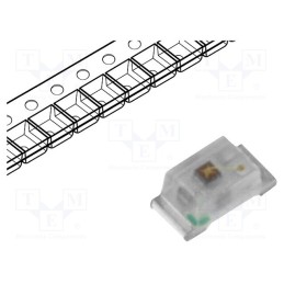 20 pcs : OF-SMD1608Y - LED, SMD, 0603, yellow, 160÷250mcd, 1.6x0.8x0.68mm, 120°, 3÷3.2V