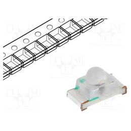 20 pcs : OSG8060341F - LED, SMD, 0603, yellow green, 70÷150mcd, 1.6x0.8x0.95mm, 35°, 5mA