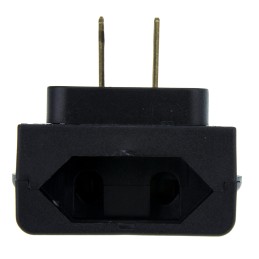 1 pcs - PowerConnections Europe to USA Mains Connector Converter, Rated At 10A