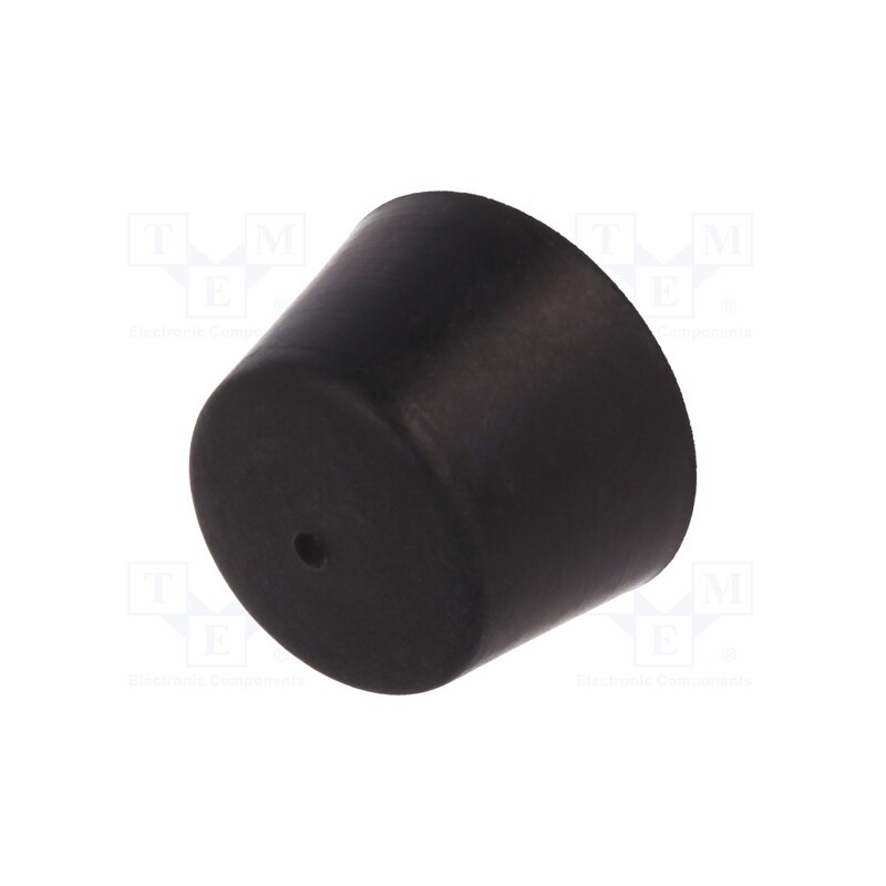 10 pcs : DVB.6-25-17-M6-8-70 - Vibroisolation foot, Ø: 25mm, Shore hardness: 70±5, 374N, 88N/mm