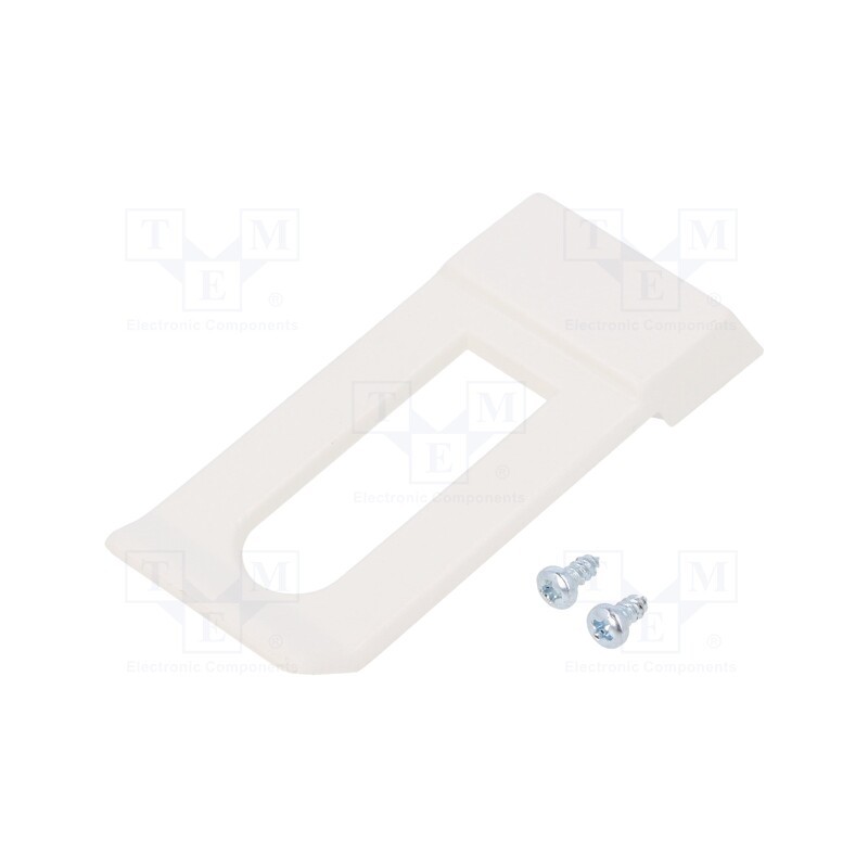 10 pcs : CL001W-S - Clip, white, Series: CLIPS, 60x20x6mm