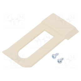 10 pcs : CL001M-S - Clip, ivory, Series: CLIPS, 60x20x6mm