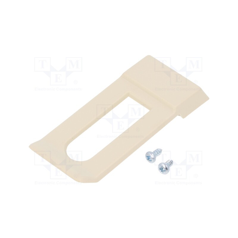 10 pcs : CL001M-S - Clip, ivory, Series: CLIPS, 60x20x6mm