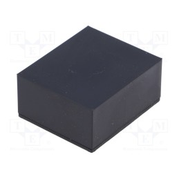 10 pcs : KM-6 BK - Enclosure: multipurpose, X: 28mm, Y: 33mm, Z: 15mm, ABS, black