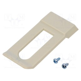 10 pcs : CL001L-S - Clip, light grey, Series: CLIPS, 60x20x6mm