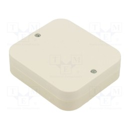 10 pcs : POT WHITE - Enclosure: junction box, X: 80mm, Y: 90mm, Z: 24mm, wall mount, IP20