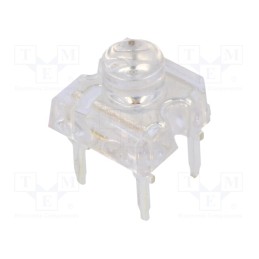 10 pcs : OSO5PAZJC1D - LED Super Flux, 7.62x7.62mm, orange, 750÷1120mcd, 120°, 30mA