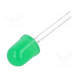 10 pcs : OSG8HSA134A - LED, 10mm, yellow green, blinking, 100÷150mcd, 30°, 3÷5V, 20mA