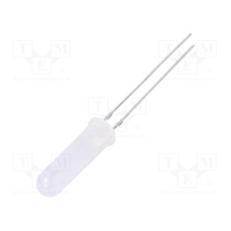 10 pcs : OSY5RU6EE2A - LED, 5mm, yellow, 68÷100mcd, 140°, Front: convex, 1.8÷2.6V