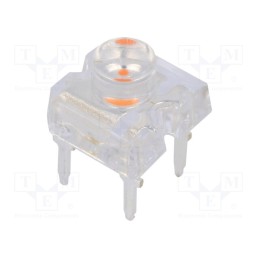 10 pcs : OSK54LZJC1D - LED Super Flux, 7.62x7.62mm, pink, 500÷750mcd, 120°, 30mA