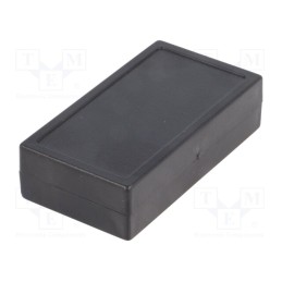 10 pcs : KM-57 BK - Enclosure: multipurpose, X: 34.5mm, Y: 63.5mm, Z: 16mm, ABS, black