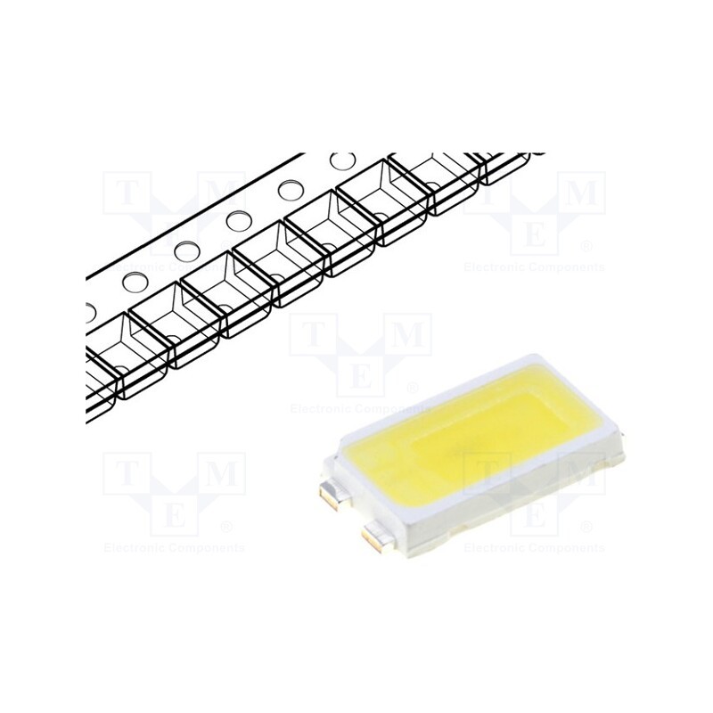 10 pcs : OSW35630C1A-60MA - LED, SMD, 5630, white cold, 7300÷8500mcd, 5000-6000K, 120°, 60mA