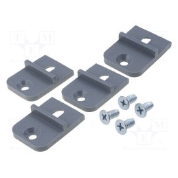 10 set : MF-001DG - Clip, dark grey, 4pcs.