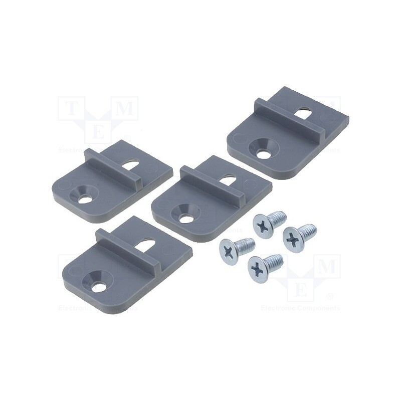 10 set : MF-001DG - Clip, dark grey, 4pcs.
