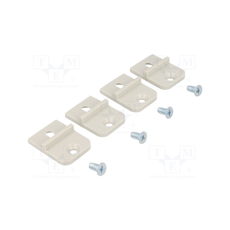 10 set : MF-001LG - Clip, light grey, 4pcs.