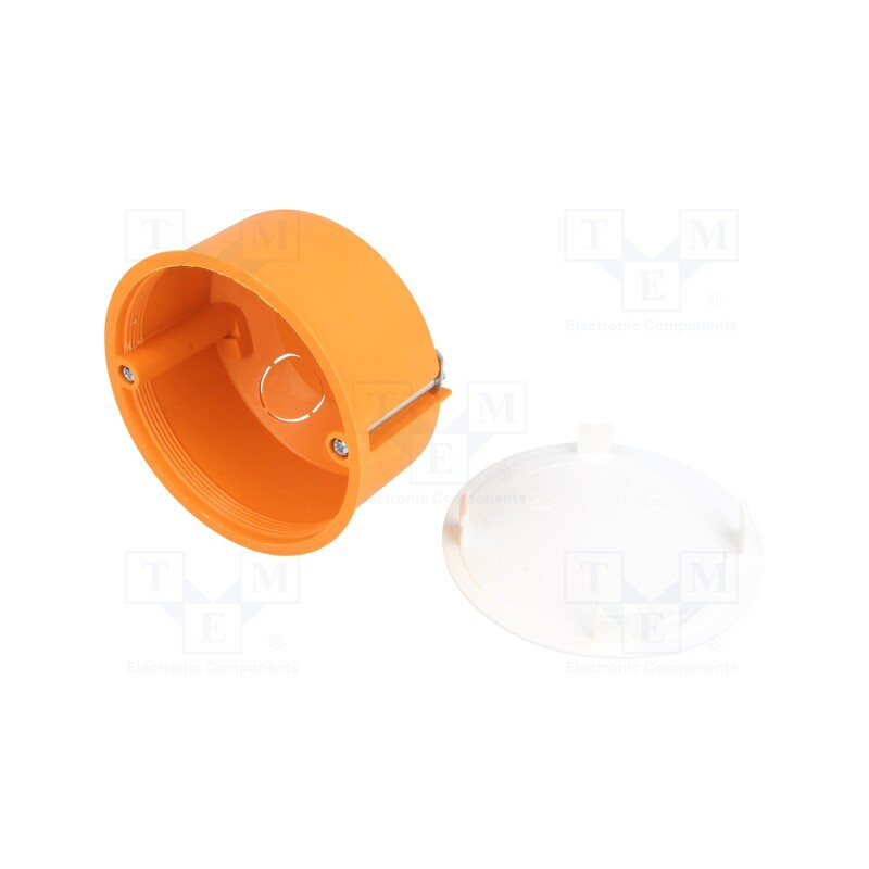 10 pcs : A.0009P - Enclosure: junction box, Ø: 80mm, Z: 49mm, plaster embedded, IP30