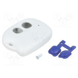 10 pcs : P-96/GY - Enclosure: for remote controller, X: 37mm, Y: 47mm, Z: 11mm