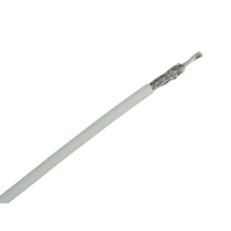 1 Reel of 100 M - TE Connectivity White 0.96 mm² Hook Up Wire, 24 AWG, 19/0.25 mm, 100m, Polyalkene Insulation