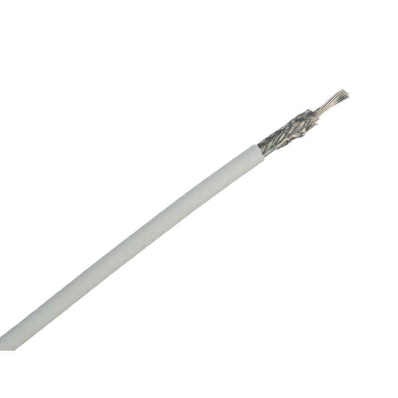 1 Reel of 100 M - TE Connectivity White 0.96 mm² Hook Up Wire, 24 AWG, 19/0.25 mm, 100m, Polyalkene Insulation