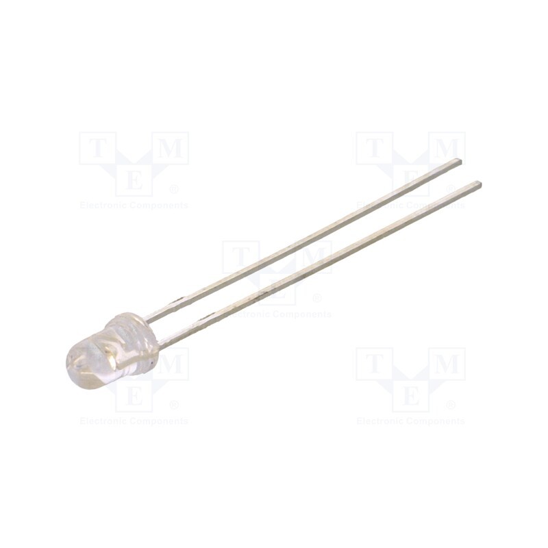 10 pcs : LTL1CHTGK6 - LED, 3mm, green, 1500÷5500mcd, 40°, Front: convex, 3.3÷4V