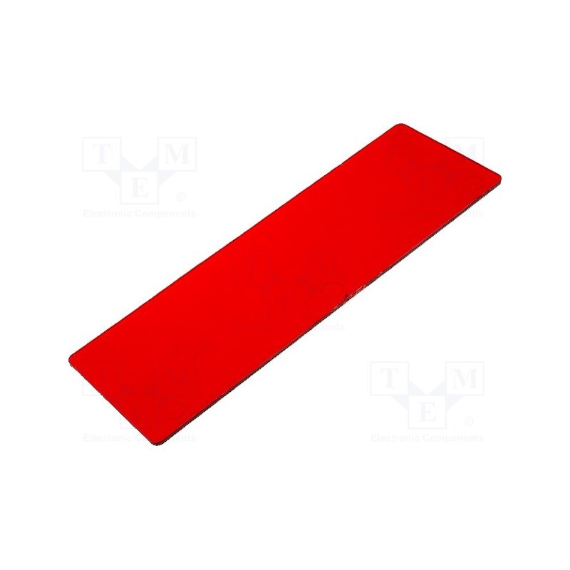 10 pcs : FI-0050 RD - Filter, X: 45mm, Y: 146mm, Z: 2mm, KM-50, red